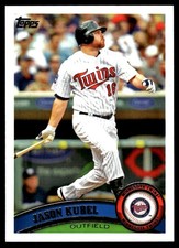 Jason Kubel 2011 Topps #4 Minnesota Twins MLB READ FREE SHIPPING AutographDen
