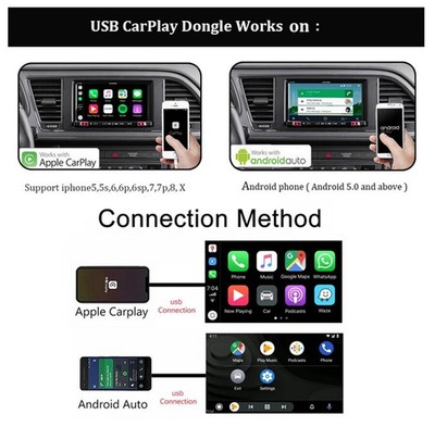 For Android Car GPS Navigation Stereo Radio Carplay Dongle Android Auto Adapter
