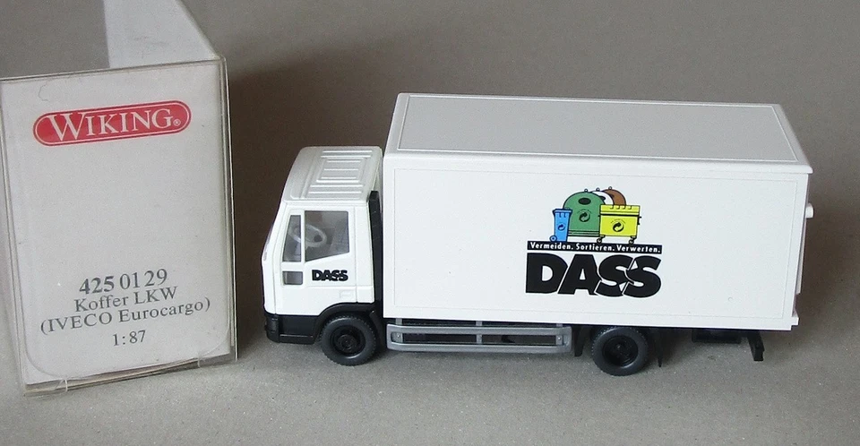 Wiking 425 / 2 - Iveco Euro Cargo Koffer-LKW „DASS“ – OVP