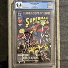 Action Comics Issue #690 DC Comics 1993 CGC Graded 9.4 White Pages