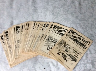 PRESTON NORTH END HEIMPROGRAMME 1956 - 58 AUS LISTE AUSWÄHLEN