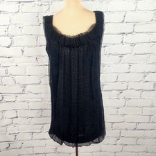 DOLCE & GABBANA KNIT SHEER BLACK DRESS Chiffon Cocktail Designer Luxury Blacktie