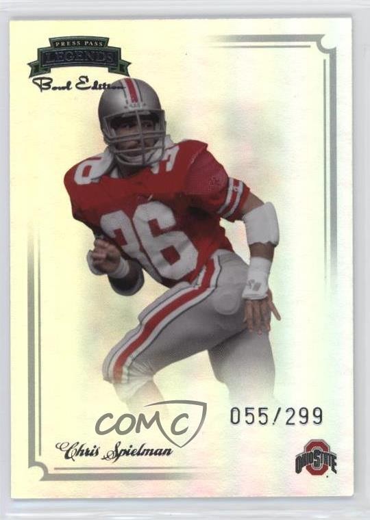 2008 Press Pass Legends Bowl Edition /299 Chris Spielman #31 0c2