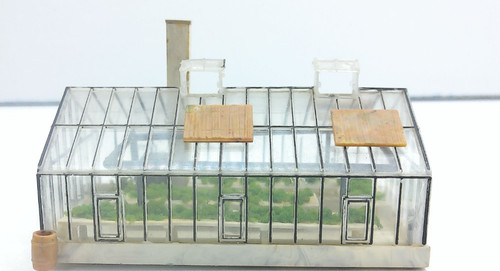 Invernaderos Faller H0 B-254 - construidos - sin embalaje original # 14318 | Condition: Gebraucht
