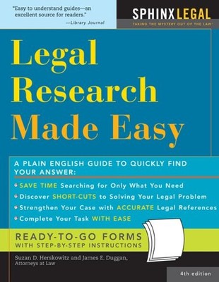 Legal Research Made Easy - VERY GOOD