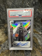 2019 Donruss Optic Kevin Durant Signature Series Auto #SS-KDR Nets PSA 10