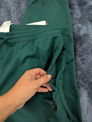 BNWT Reebok Men's Regular Fit Vector Knit Track Pants, Collegiate Green, Size M - Picture 7 of 13