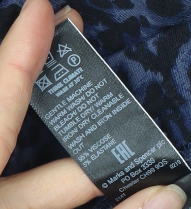 Marks and Spencer Damen Jogginghose Blau Tiermotiv Größe 14 - Bild 4 von 12