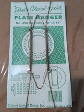 NOS Roberts Colonial 4-Point Wire Plate Hanger No. 450 for Plates 10" to 14" New