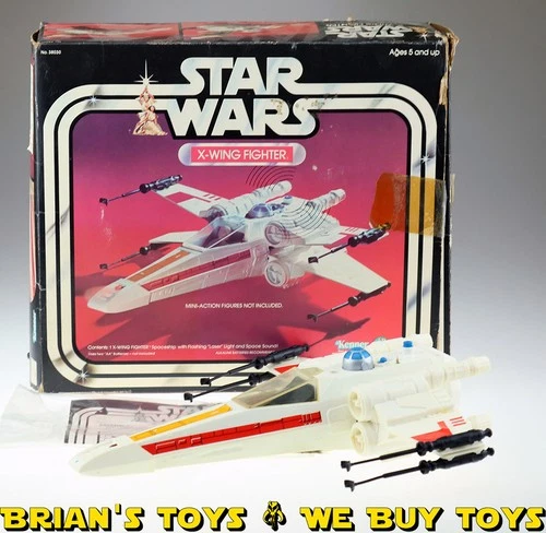 Vintage Kenner Star Wars Vehicle Boxed X-Wing Fighter C7 with C4 Box