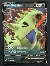 Carta Pokemon Tyranitar V 158/264 Fusion Strike quasi nuova ultra rara TCG