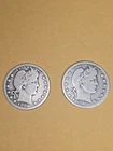 1916 Barber Quarters (2)  90% Silver Coin Free Shipping