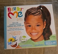 2 Just For Me No-Lye Conditioning Cr me Relaxer Kit, Curly, Child K89