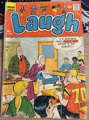 Laugh #242 - Moose's First Passing Grade - Archie Series  Comic