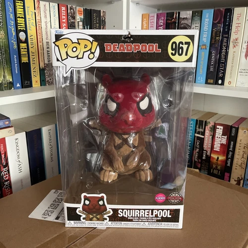 Funko POP! Marvel Deadpool SQUIRRELPOOL Flocked Vinyl Figure DAMAGED BOX