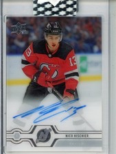 2019-20 Upper Deck Clear Cut Nico Hischier Auto #CC-NH