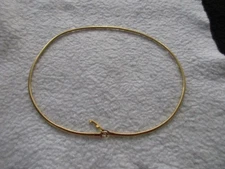 Park Lane Vintage Necklace Goldtone Choker Delicate