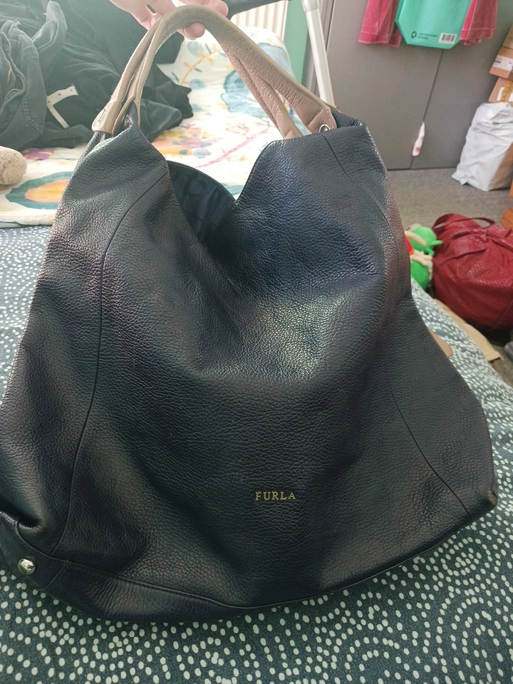 Furla Leather Tote Bag Used Very Good Condition Made In Italy - Image 3 of 4