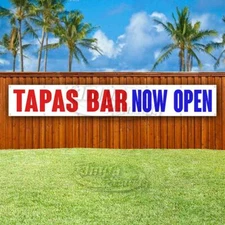 TAPAS BAR NOW OPEN Advertising Vinyl Banner Flag Sign LARGE HUGE XXL SIZE