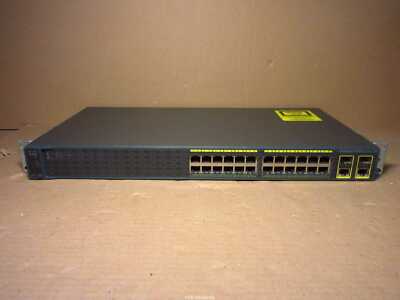 Cisco WS-C2960-24TC-S V05 Managed Switch 24x 10/100 + 2x GbE + 2x SFP + RM EARS