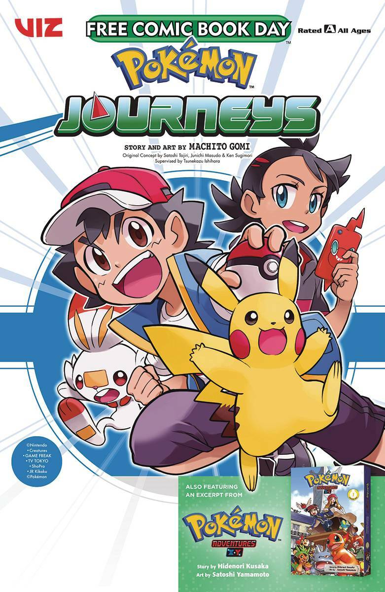 POKEMON JOURNEYS ADVENTURES XY free comic book day issue FCBD 2022