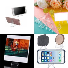 US 20 Pack Trading Card Holder Acrylic Coins Display Stand Mini Clear Easel