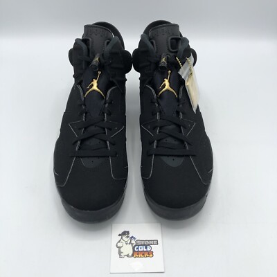 Nike Air Jordan 6 Retro DMP Black Metallic Gold Size 10 CT4954 007