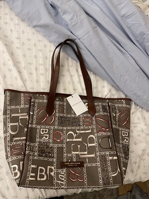 The Bridge travel tote brown multicolored 