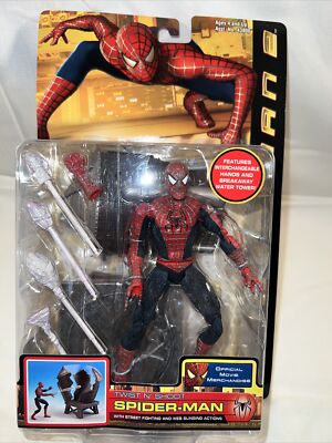 2004 Toy Biz Spiderman 2 Twist N' Shoot Action Figure Street Fight
