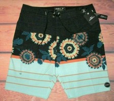 MENS O'NEILL TROPICAL FLORAL STRETCH SWIM BOARD SHORTS SIZE 32