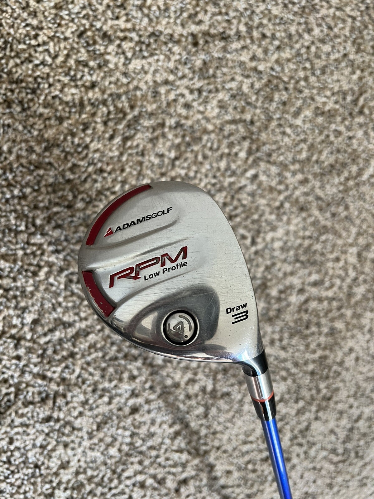 Adams Golf RPM Low Profile Draw 3 Wood Pro-Launch 75R Blue Shaft RH ...