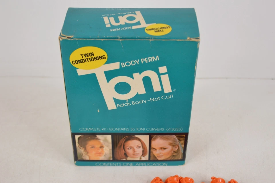 Set of 35 Toni Body Perm Curvers Curlers 1970s 1980s Complete Kit 4 Sizes PROP - Image 4 of 4