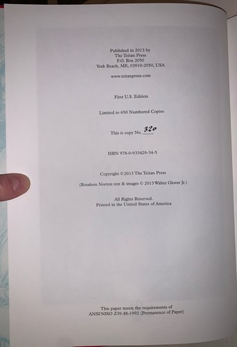 1 of 650, 1st US Ed, THE ART OF ROSALEEN NORTON WITH POEMS by GAVIN GREENLESS - Picture 8 of 15