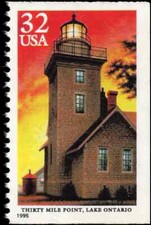 US Scott # 2973, 1995 Thirty Mile Point Lighthouse, Lake Ontario, 32¢ Stamp, MNH