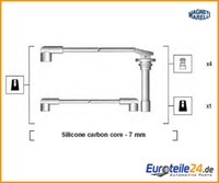 ZüNdleitungssatz Magneti Marelli 941295010851 FüR Nissan