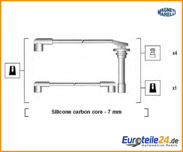 ZüNdleitungssatz Magneti Marelli 941295010851 FüR Nissan-image