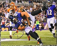 DENNIS PITTA SIGNED BALTIMORE RAVENS 8X10 PHOTO
