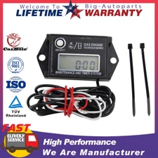 For Digital Tiny Tachometer Tach Hour Meter Job Timer Resettable Kohler Briggs