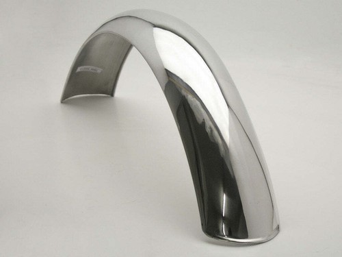 Aluminium Front Fender, 4" Wide, Suit 21" Tyre - Custom Cafe Vintage British - Picture 5 of 9