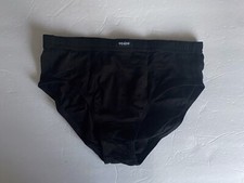 1 pair of equipo men  s low rise brief underwear size S, New, black color