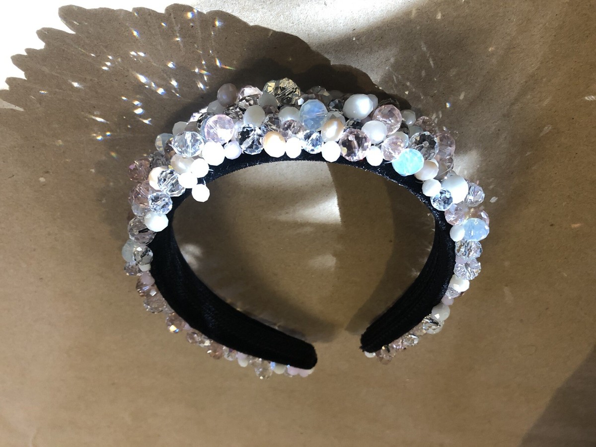Embellished headband Women's Jewelled Hairband Wide Hair Hoop