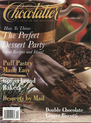 CHOCOLATIER Magazine December 1997 The Perfect Dessert Party Holiday Recipes