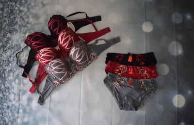 Damen BH Set Neu Damen Unterwäsche Cup C Sexy BH Set Damen Dessous 2 Tlg BH Slip
