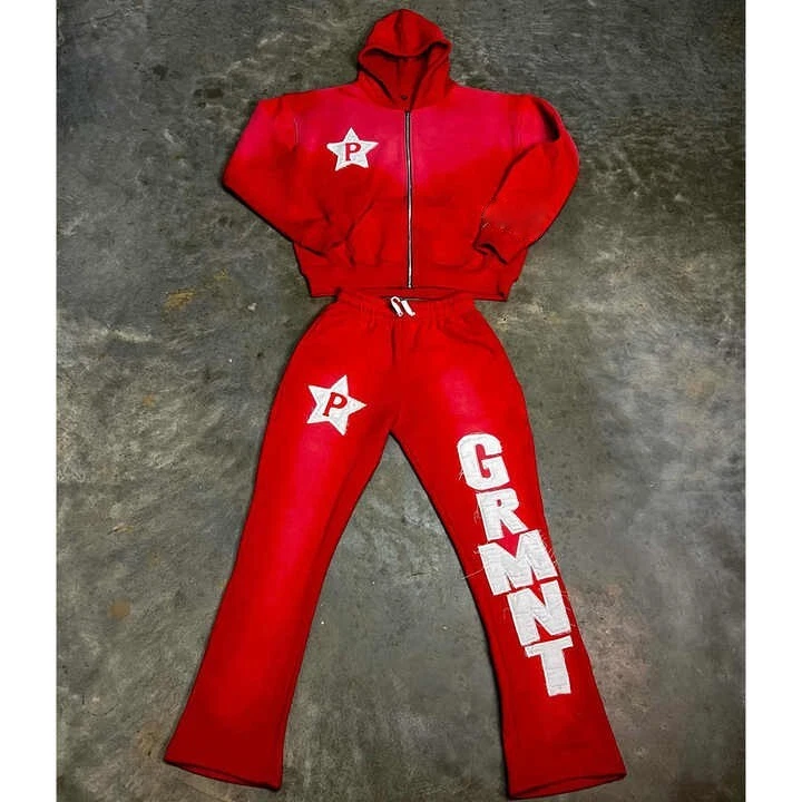 Men Tracksuit Distressed Set Long Sleeve Sweatsuit Outfit 2 piece set casual
Opens in a new window o