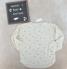 NWT RYLEE + CRU Caterpillar Long Sleeve Tee Shirt Top Size 8-9Y