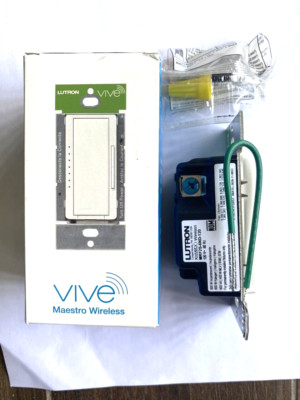 Lutron MRF2S-6ND-120-WH Vive Maestro Wireless RF Dimmer White NEW - Price Each