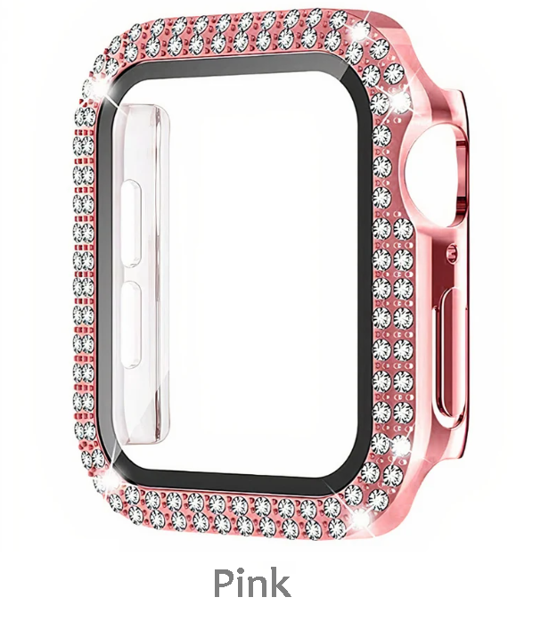 For Apple Watch Case Series 3/4/5/6/7/8/SE Screen Full Protector Bling