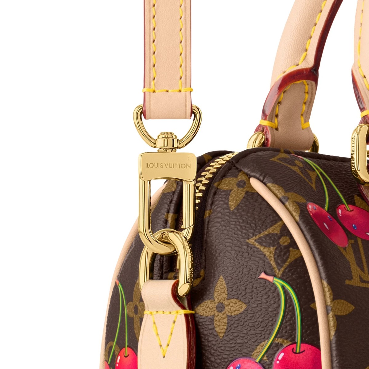 Louis Vuitton X Takashi Murakami Speedy 20 Bandouliere Cherry