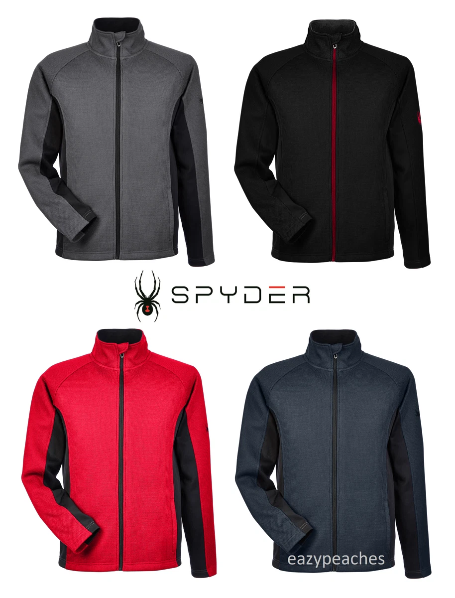 Custom Spyder Constant Zip Up Sweater Jacket