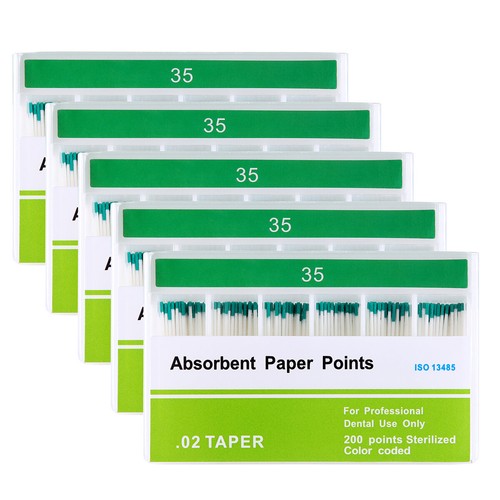 Dental Endo Absorbent Paper Points Color Coded Taper 02/.04/.06 #15-40 - Picture 53 of 56